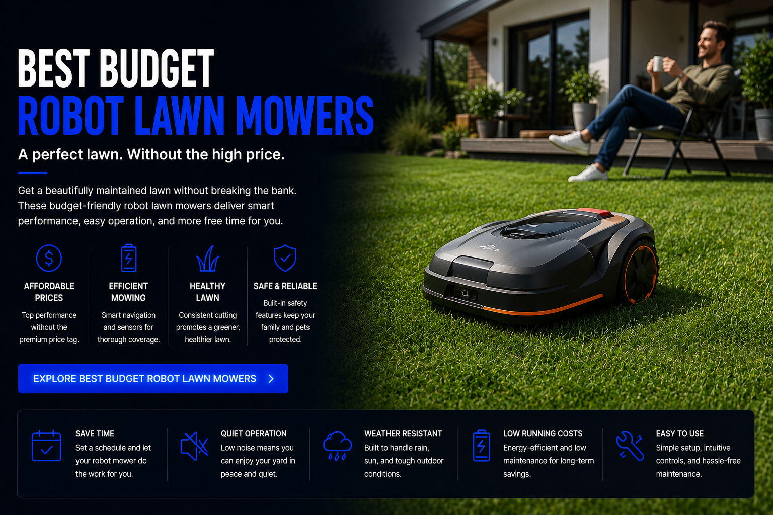 Best budget robot lawn mowers reviews and buying guide