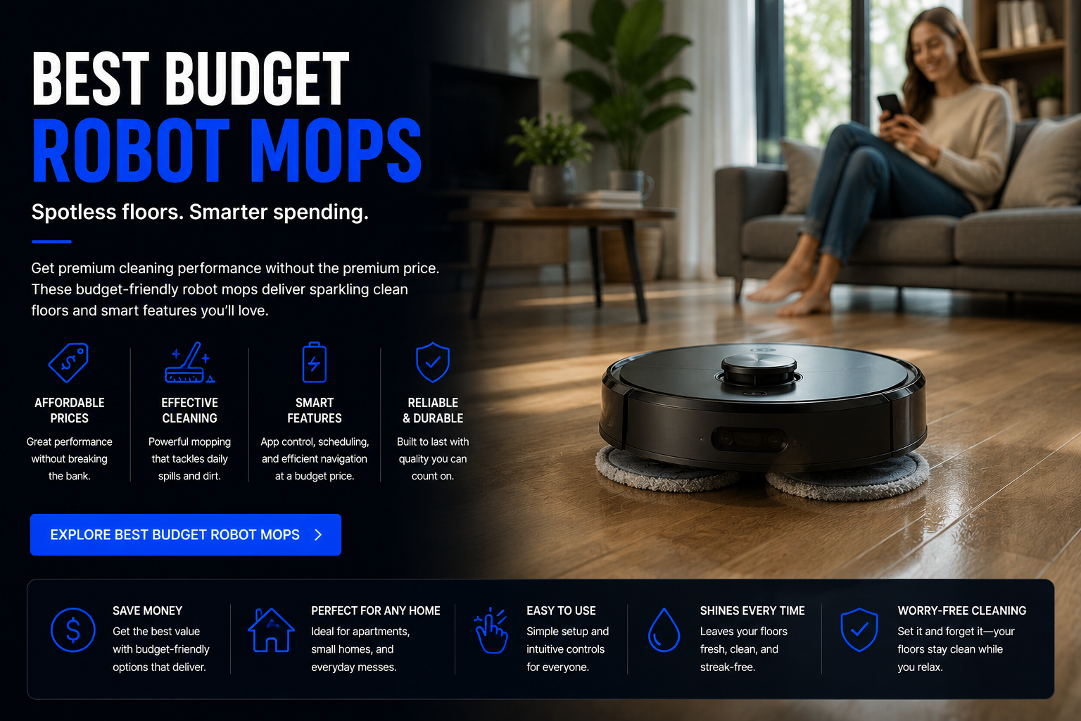 Best budget robot mops reviews and buying guide