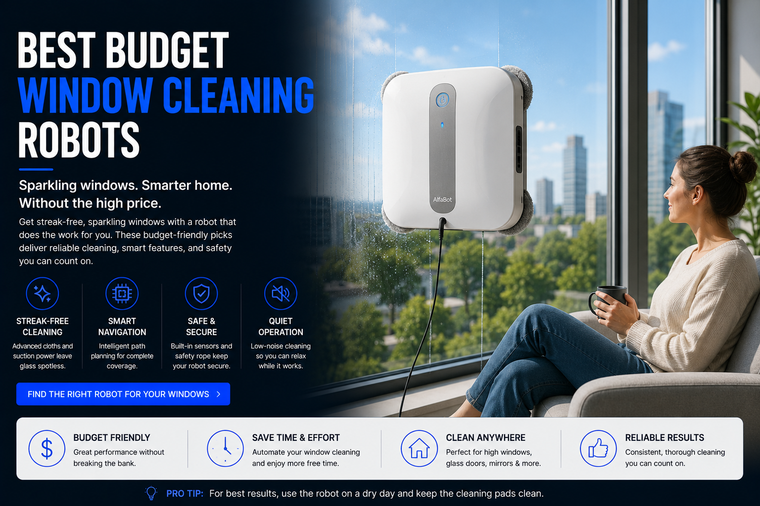 Best budget window cleaning robots reviews and buying guide
