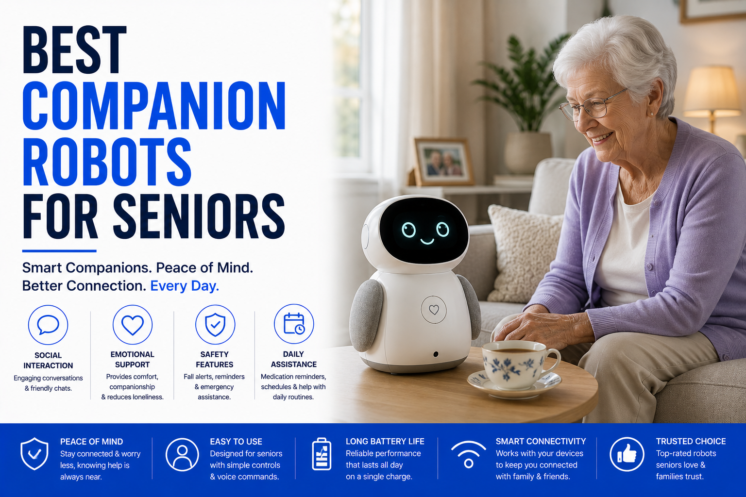 Best Companion Robots for Seniors