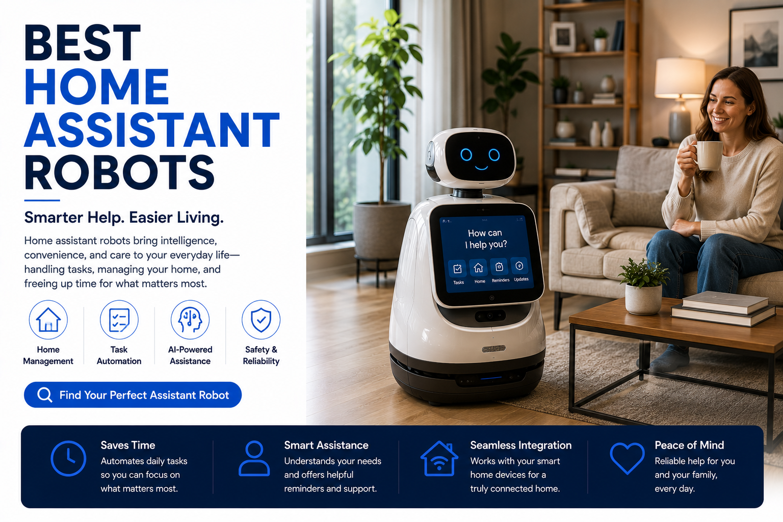 Best home assistant robots for smart homes and families