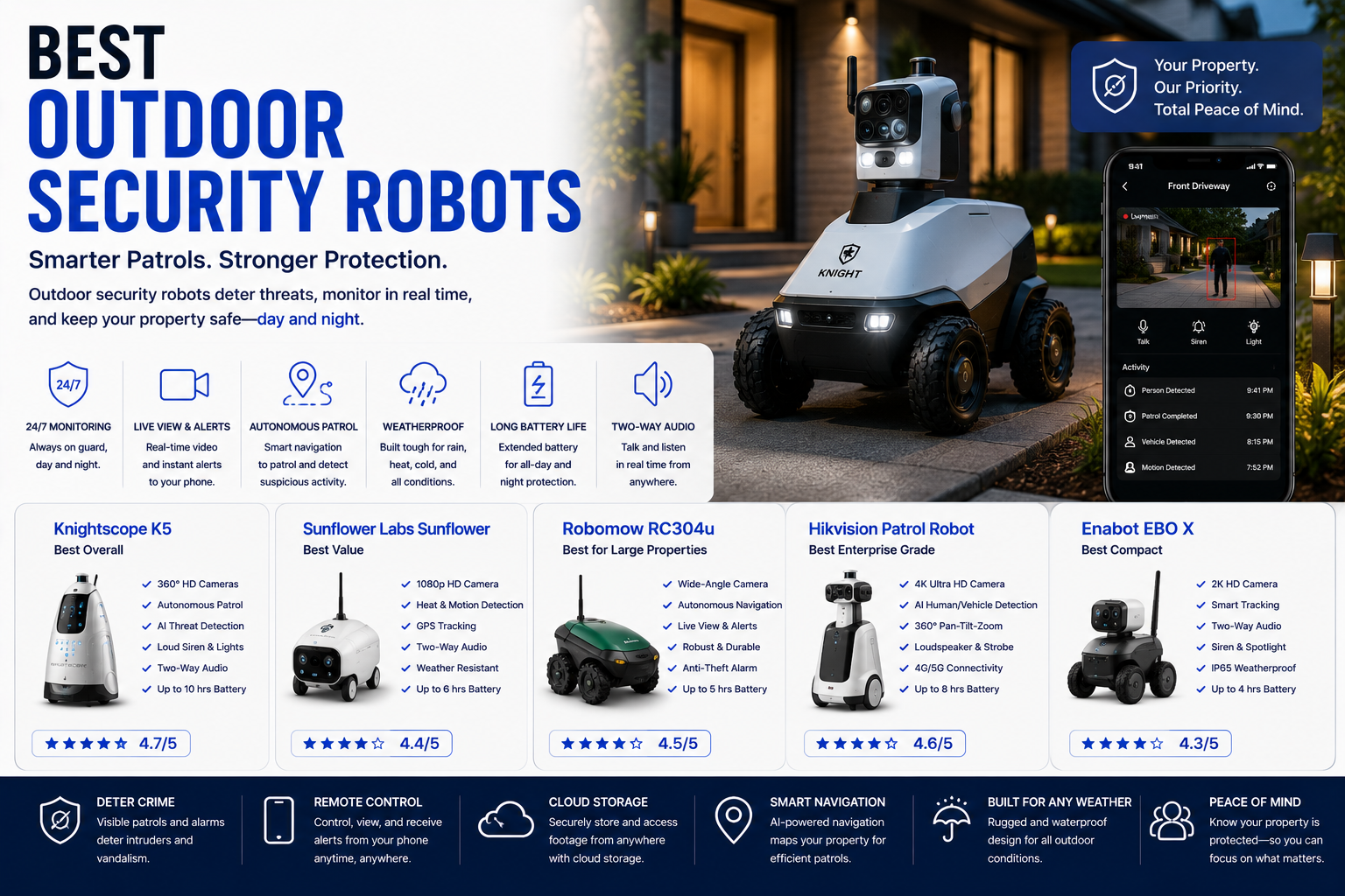 Best Outdoor Security Robots