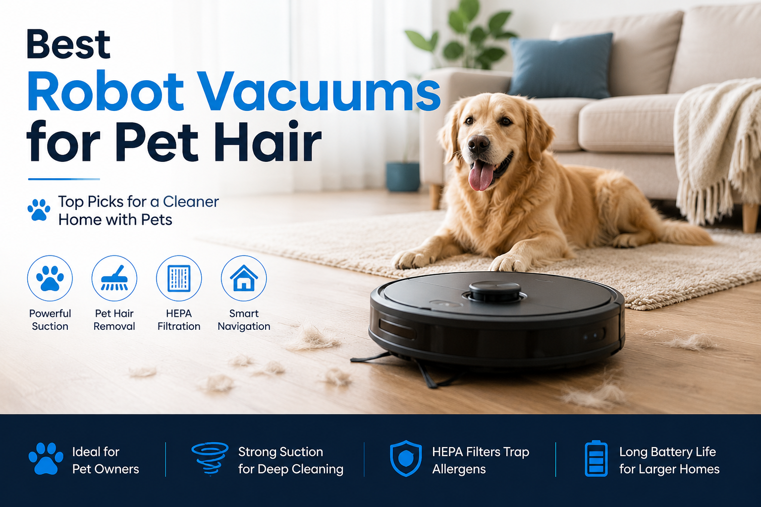 Best Robot Vacuums for Pet Hair