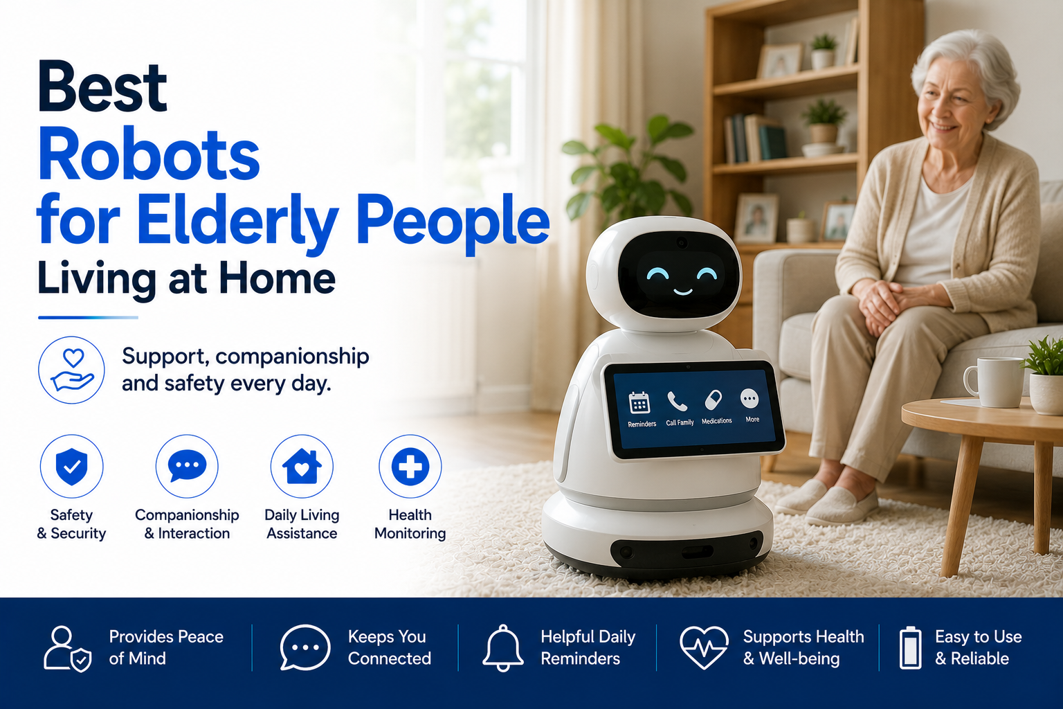 Best Robots for Elderly People Living at Home