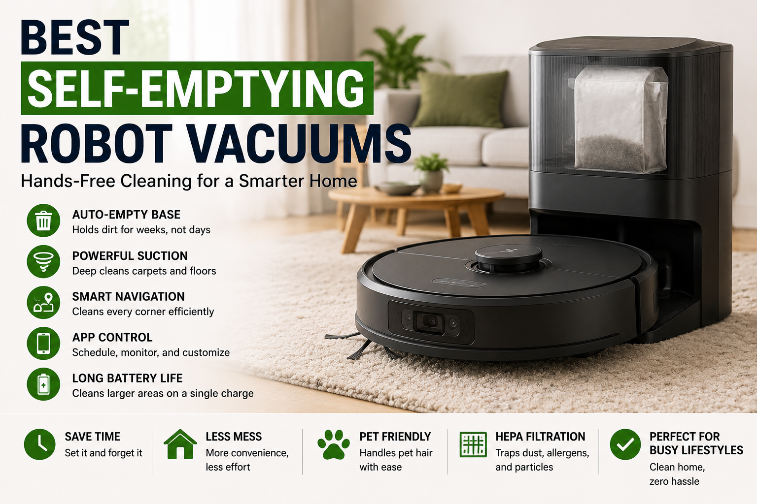 Best Self-Emptying Robot Vacuums