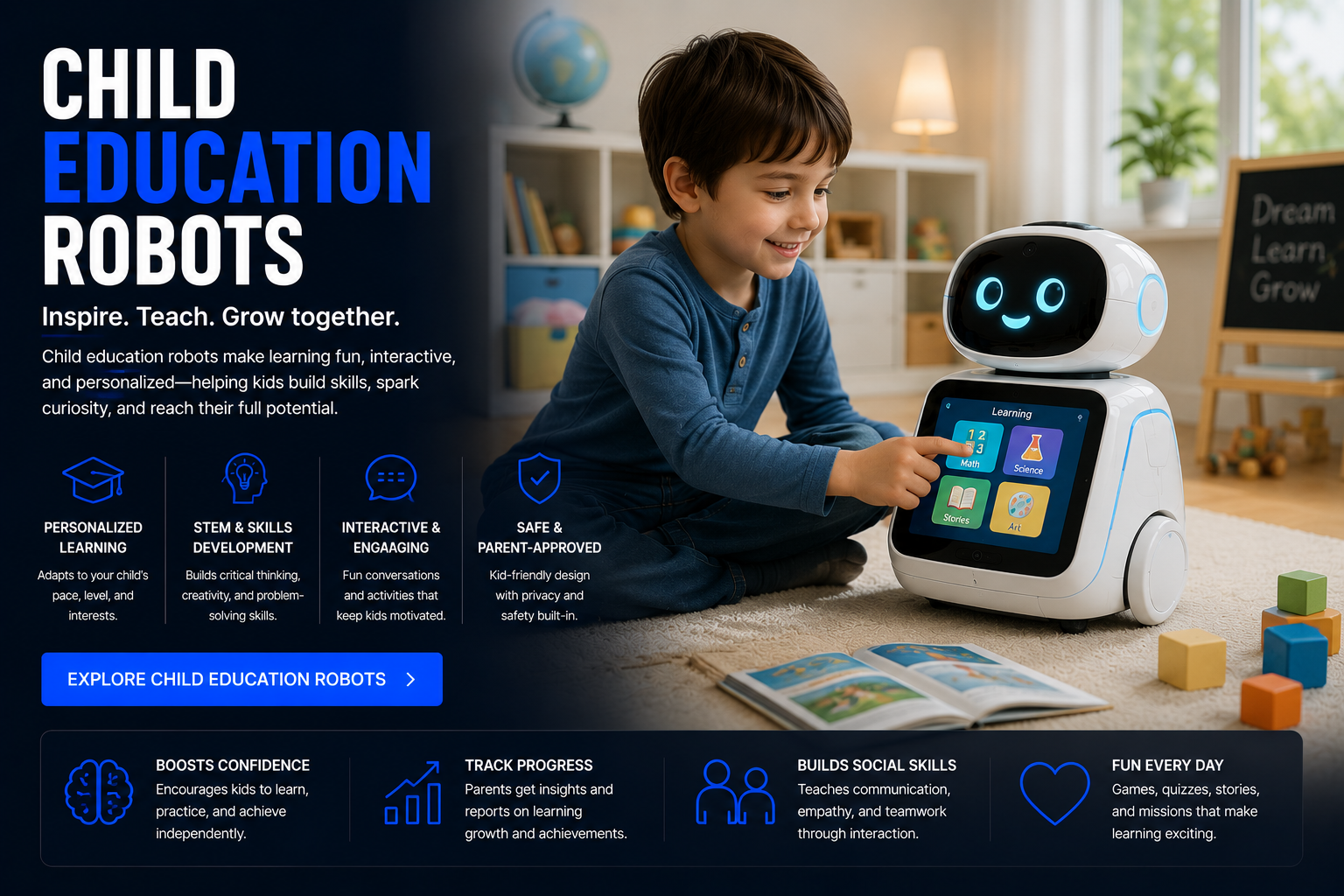 Child education robots reviews and buying guide