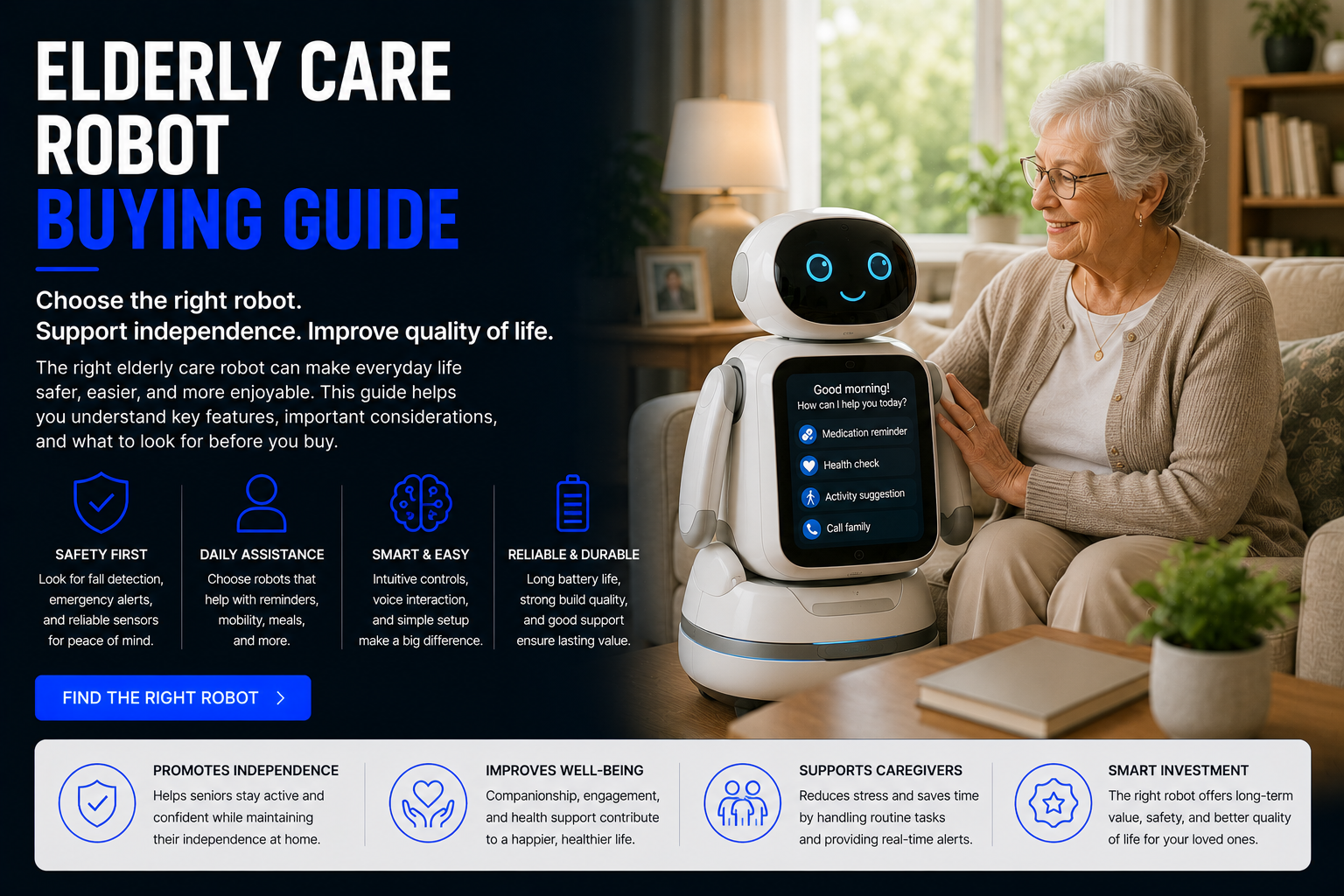 Elderly care robot buying guide how to choose the right care robot