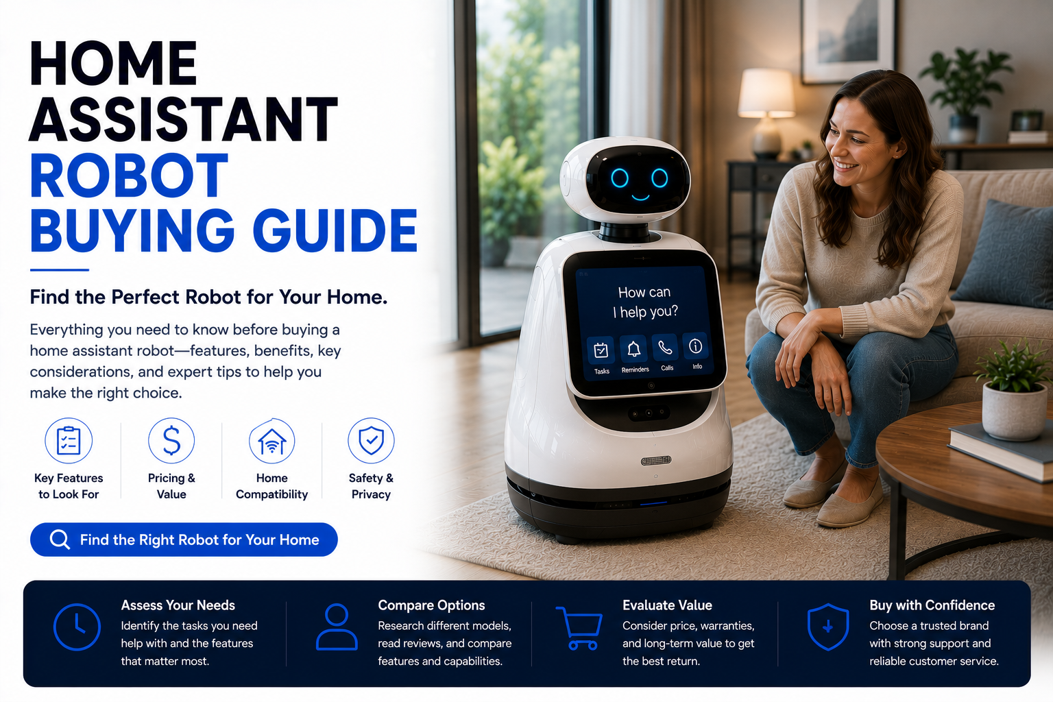 Home assistant robot buying guide for smart homes seniors and families
