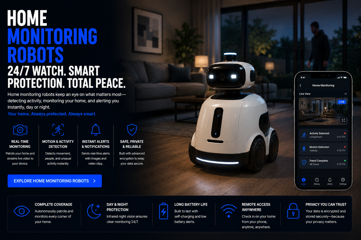 Home monitoring robots reviews and buying guide