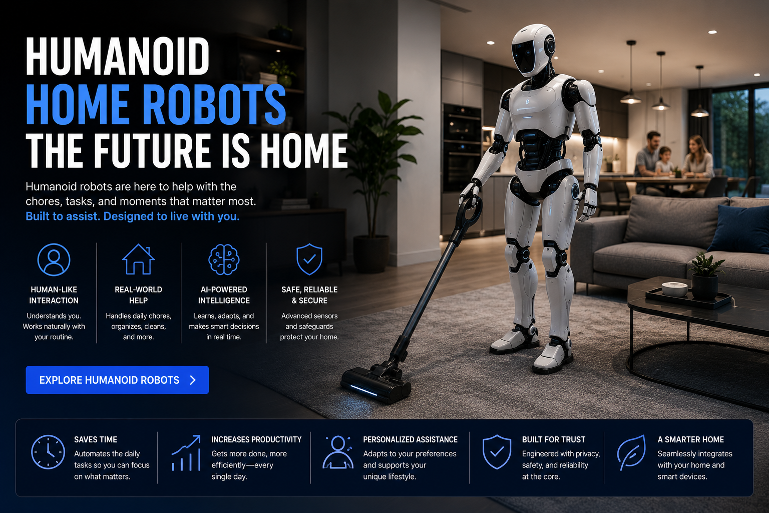 Humanoid home robots reviews and buying guide for smart homes