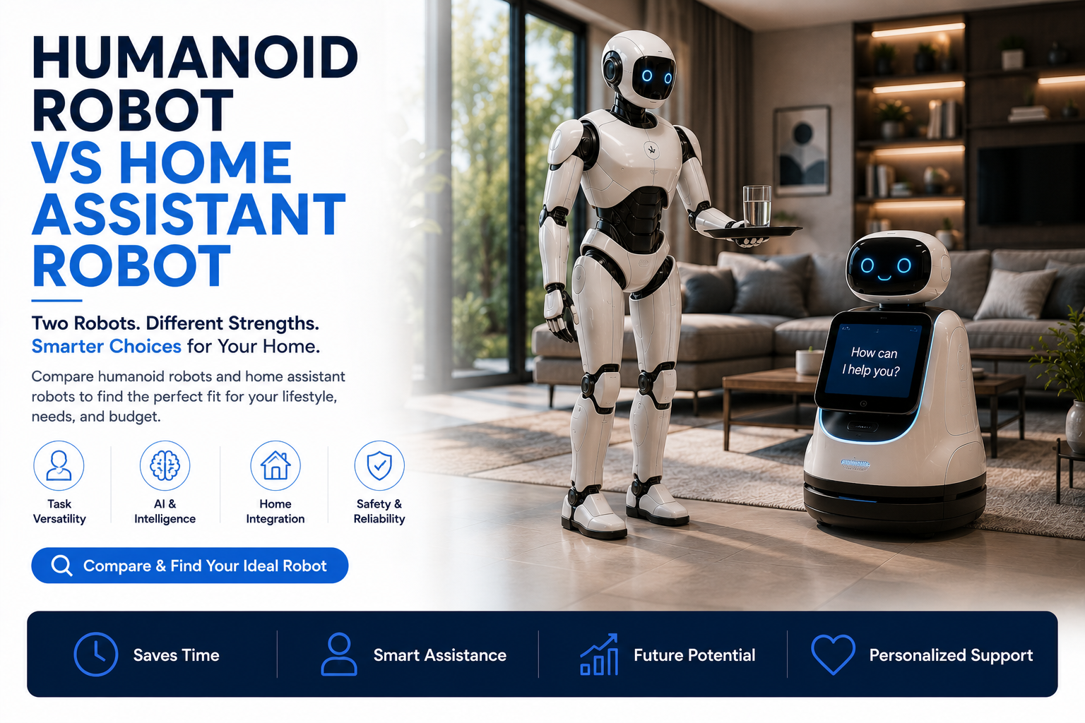Humanoid Robot vs Home Assistant Robot