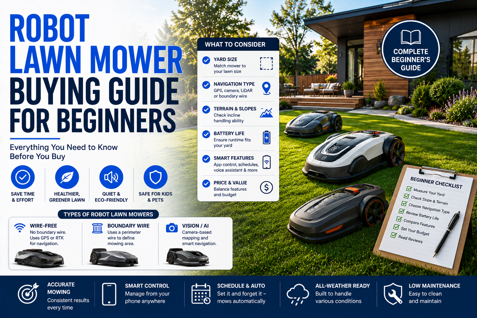 Robot Lawn Mower Buying Guide for Beginners