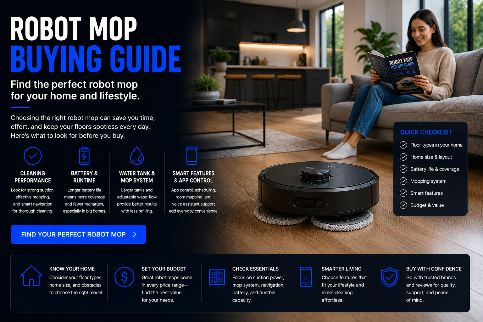 Robot mop buying guide how to choose the best robot mop