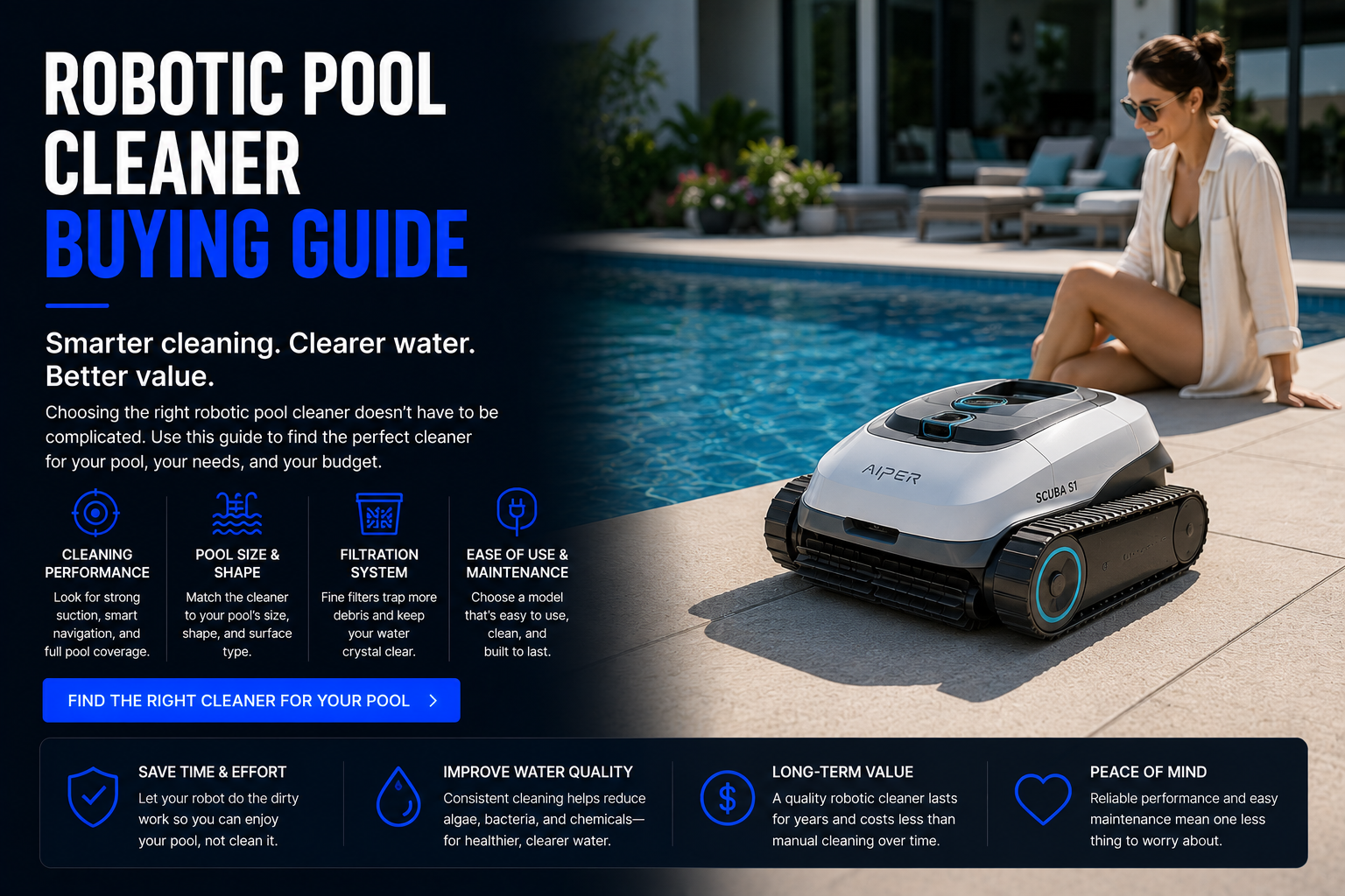 Robotic pool cleaner buying guide how to choose the right pool robot
