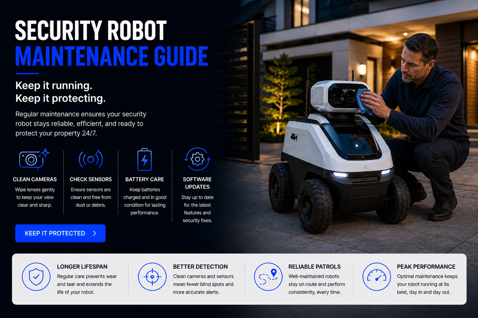 Security robot maintenance guide keep your security robot performing its best