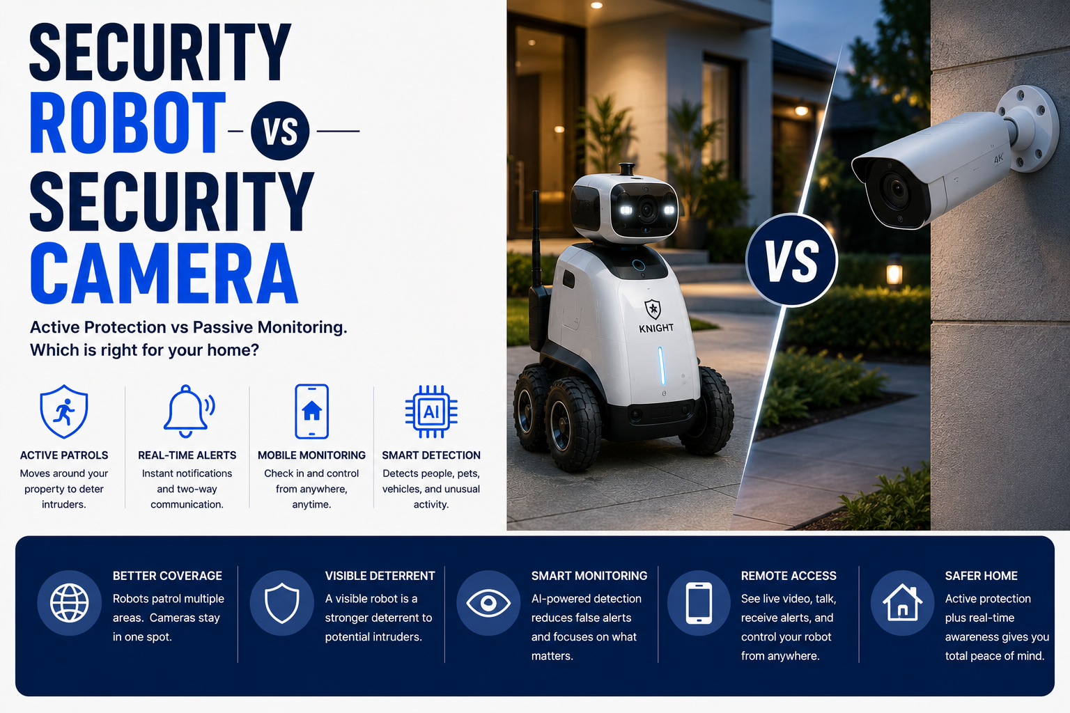 Security Robot vs Security Camera