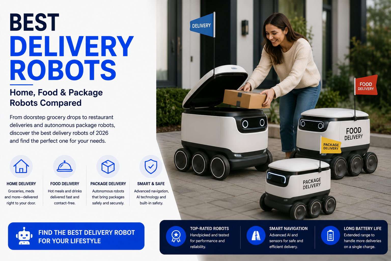 Best delivery robots for homes, food, packages, and neighborhoods